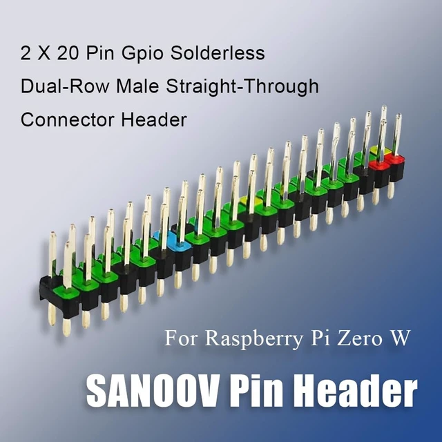 Alt view image 4 of 7 - SANOOV Raspberry Pi Zero W | Aluminum Heatsink,USB OTG Cable,Mini HDMI-USB Adapter,40 Pin Header,Pi Zero W Board Included,Ideal for AI,IoT,DIY Projects