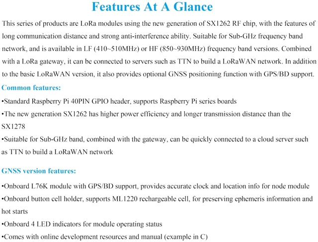 Alt view image 4 of 7 - SX1262 LoRaWAN/GNSS HAT SX1262 RF Chip LoRa Module Expansion Board for Raspberry Pi 5/4B/3B+/Pi3B/Pi Zero W WH/Zero 2W, with Magnetic CB Antenna, Suitable for Sub-GHz Band Network, with GNSS Antenna