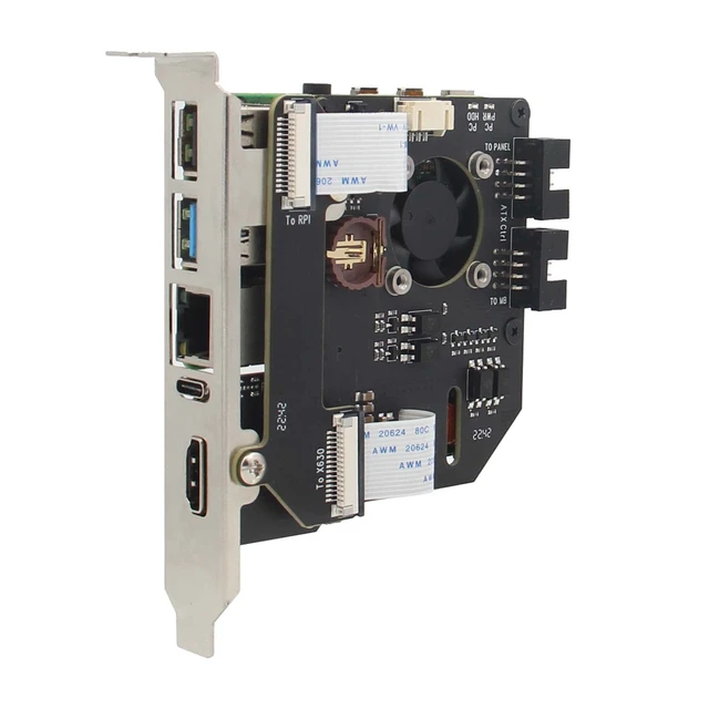 Main image of Geekworm KVM-A8 PCIe Version KVM Over IP kit for Raspberry Pi 4 Model B | Support KVM V3 PoE ATX Video CSI (Unassembled and Not Include Raspberry Pi 4/SD Card/Power Adapter)