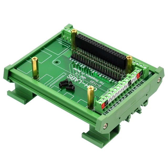 Alt view image 3 of 7 - Electronics-Salon DIN Rail Mount Screw Terminal Block Adapter Module, for Raspberry Pi A+ 3A+ B+ 2B, 3B 3B+ 4B Zero Zero-W