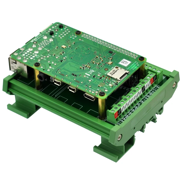 Alt view image 7 of 7 - Electronics-Salon DIN Rail Mount Screw Terminal Block Adapter Module, for Raspberry Pi A+ 3A+ B+ 2B, 3B 3B+ 4B Zero Zero-W
