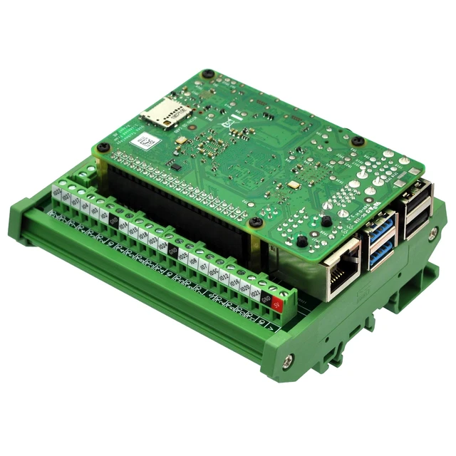 Alt view image 6 of 7 - Electronics-Salon DIN Rail Mount Screw Terminal Block Adapter Module, for Raspberry Pi A+ 3A+ B+ 2B, 3B 3B+ 4B Zero Zero-W