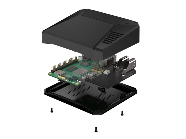 Alt view image 3 of 7 - Argon ONE V3 Aluminum Case for Raspberry Pi 5 - Dual HDMI, Cooling