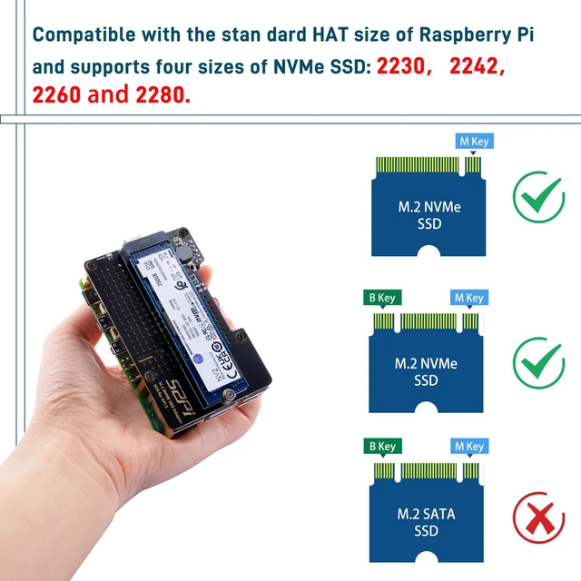 Alt view image 5 of 7 - GeeekPi Metal Case with N04 PCIe M.2 Key-M NVMe SSD PCIe Peripheral Board for Raspberry Pi 5, with Official Active Cooler