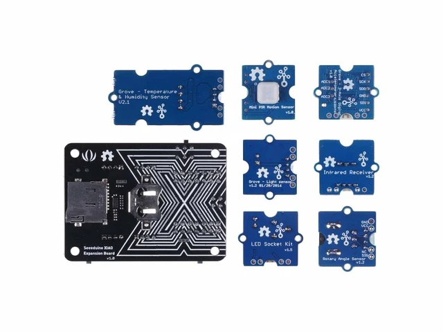 Alt view image 3 of 6 - Seeed Studio XIAO Starter Kit - All Seeed Studio XIAO Series Development Boards Supported, XIAO Series Expansion Board, 9 Grove Modules, Presented with XIAO Courses for Beginner.