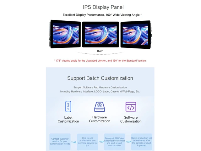 Alt view image 3 of 7 - ESP32-S3 5inch Capacitive Touch LCD Development Board 800×480 Solution IPS Display with 2.4GHz WiFi and BLE 5 Support,32-bit LX7 Dual-core Processor