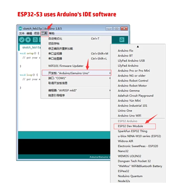 Alt view image 5 of 7 - ESP32-S3 Development Board N16R8, 2.4GHz Dual-Mode WiFi BT5.0, Dual Type-C | 240MHz Dual-Core LX7,ESP-IDF & MicroPython compatible, with dual USB-C for programming, flashing and debugging
