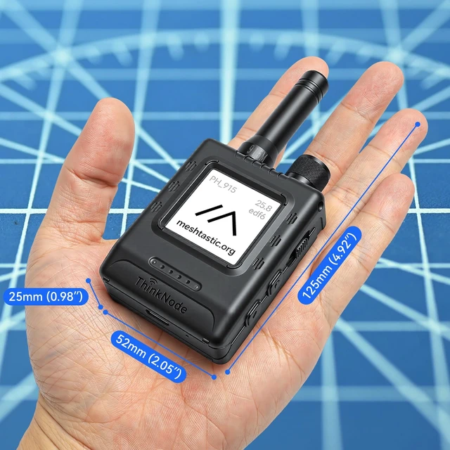 Alt view image 6 of 7 - Meshnology LoRa Meshtastic Devices ThinkNode M5 with GPS ESP32-S3 Module | 1.54 E-Ink Display SX1262 Wireless Module 4M Flash 8MB PSRAM 915MHz Antenna 1200mAh Battery for Outdoor Adventures