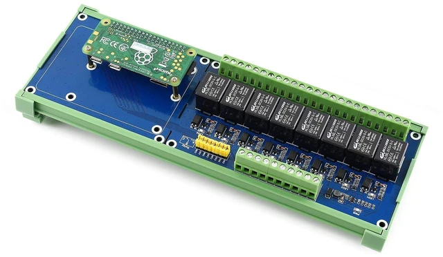Main image of Waveshare Expansion Board 8 Channel Relay Expansion Board 5V Power Supply Compatible with Raspberry Pi A+/B+/2B/3B/3B+ Control High Voltage Home Appliances