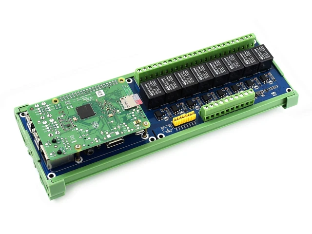 Alt view image 7 of 7 - Waveshare Expansion Board 8 Channel Relay Expansion Board 5V Power Supply Compatible with Raspberry Pi A+/B+/2B/3B/3B+ Control High Voltage Home Appliances