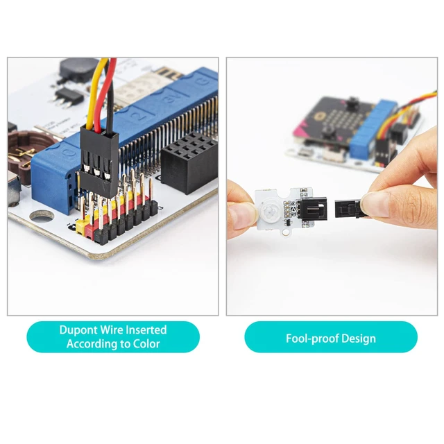 Alt view image 5 of 6 - ELECFREAKS microbit Smart Agriculture Kit Micro:bit Sensor Starter Kit Octopus Series Sensor, DIY Programming STEM kit with Basic Coding Electronics Modules and Wiki Tutorial(Without Micro:bit)