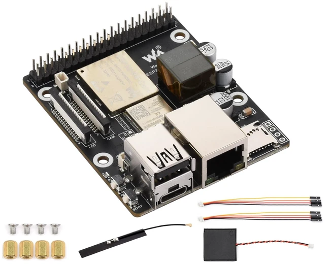 Main image of waveshare ESP32-P4-WIFI6-POE-ETH Development Board Kit Based on ESP32-P4 and ESP32-C6, Integrated PoE Module, Supports Wi-Fi 6 and Bluetooth 5, with MIPI-CSI/DSI, USB OTG 2.0, Ethernet Port, etc.