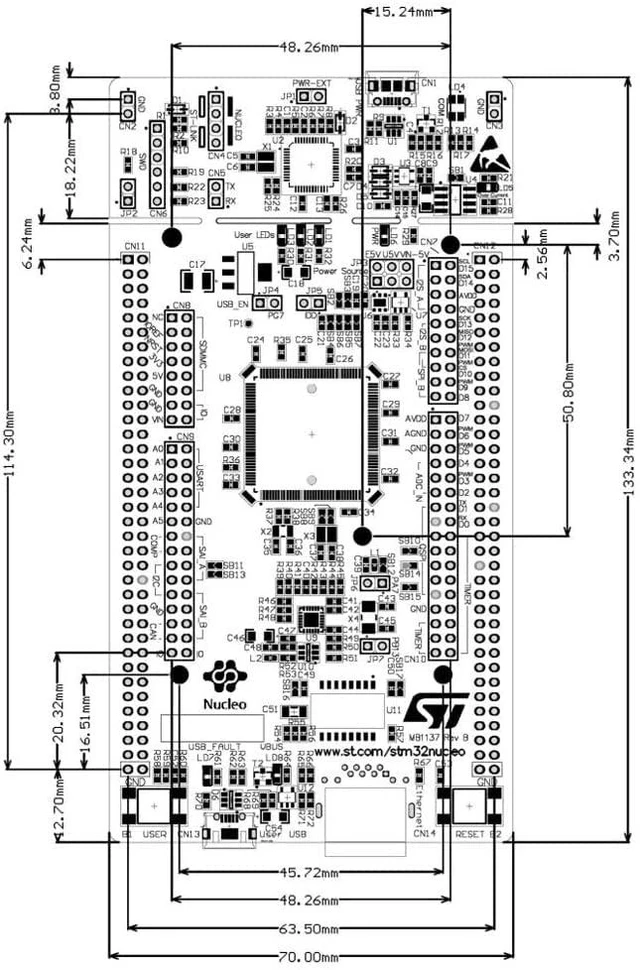 Main image of XFCZMG Consumer Electronics NUCLEO-F767ZI, STM32 Nucleo-144 Development Board Consumer Electronics