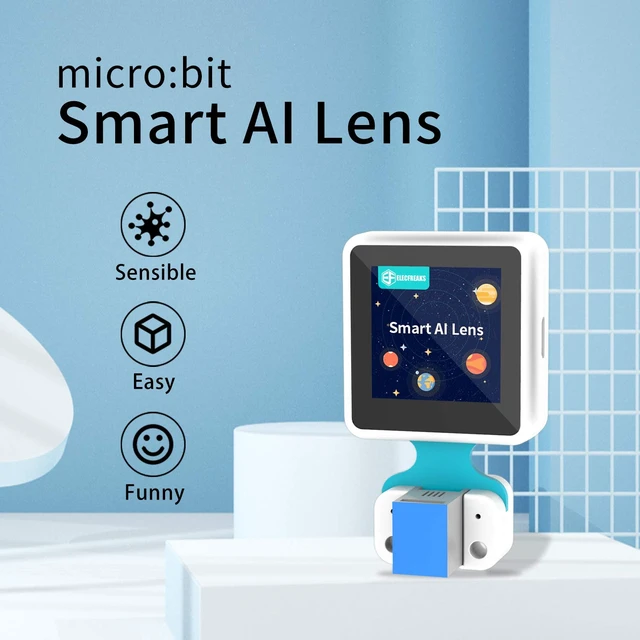 Alt view image 2 of 6 - ELECFREAKS Smart AI Lens Kit Planet X Vision Sensor with Recognition Function Module and Trained Models 1.3 Inch Mini Screen Compatible with 3.3v~5v microbit Expansion Board
