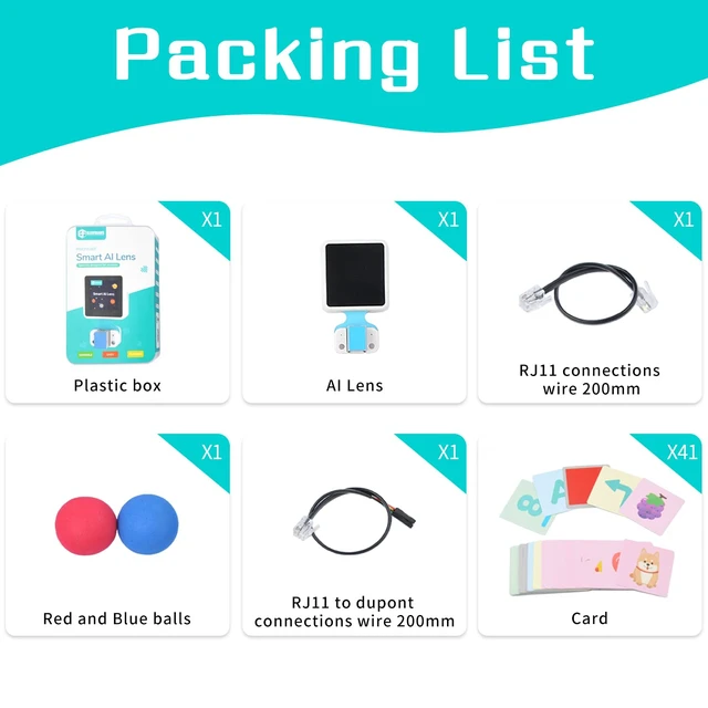 Alt view image 6 of 6 - ELECFREAKS Smart AI Lens Kit Planet X Vision Sensor with Recognition Function Module and Trained Models 1.3 Inch Mini Screen Compatible with 3.3v~5v microbit Expansion Board