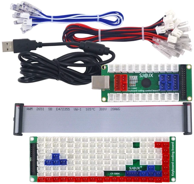 Main image of Development Keyboard Encoder Board Game Controller DIY LED Keyboard Development Board Media Music USB Encoder 88 Keys Arcade DIY Kit