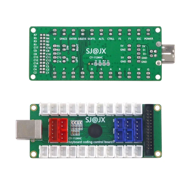 Alt view image 3 of 5 - Development Keyboard Encoder Board Game Controller DIY LED Keyboard Development Board Media Music USB Encoder 88 Keys Arcade DIY Kit
