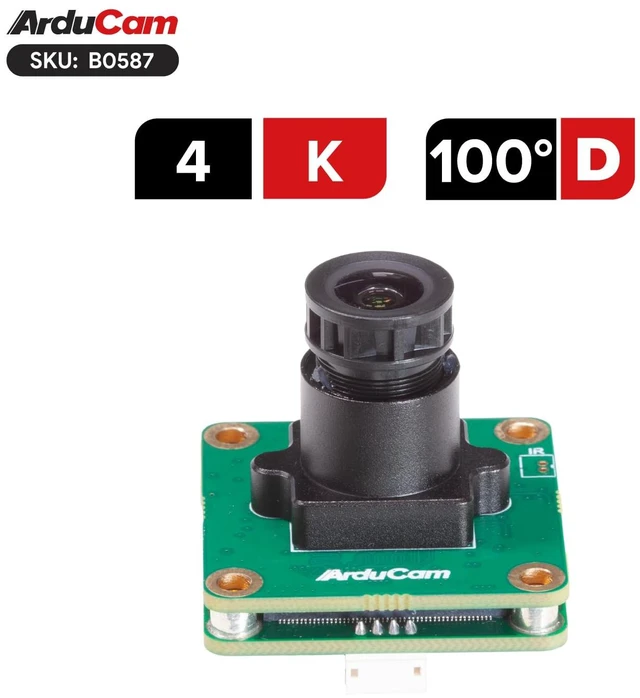 Alt view image 4 of 7 - Arducam IMX678 4K USB Camera Module, 8.3MP Low Light Lightburn Camera, Low Light Wide Angle USB2.0 Webcam