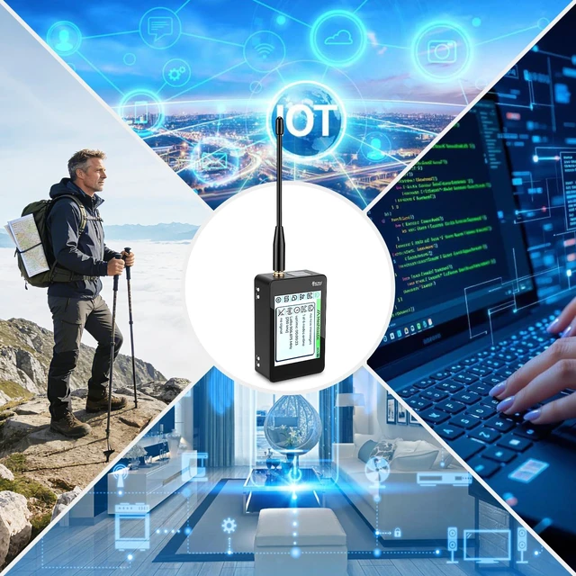 Alt view image 6 of 7 - Meshnology ESP32 LoRa V4 Development Board+GPS+2800 Battery+Touch Screen | Case Carrying ESP32-S3R2 SX1262 With 915 MHz Whip Antenna WiFi Bluetooth Heltec Heltec V4 ESP32 Kit for Ar duino LoRawan IOT