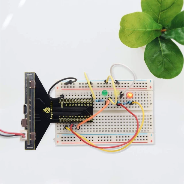 Alt view image 3 of 6 - KEYESTUDIO Super Starter Kit for Microbit V2 V1.5 STEM Learning|Without Micro:bit Board, 40 Lessons Tutorial, with T-Breakout Board, Breadboard, LCD Display etc. Educational Kit for Beginners 15+