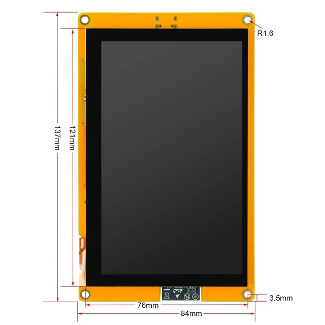 Alt view image 2 of 6 - DIYmalls 5.0 inch ESP32-S3 IPS Display Capacitive Touch Screen LCD 800x480 | DIYmalls 5 inch ESP32-S3 IPS Display ESP32-8048S050C_I TFT LCD Module 800x480 Capacitive Touch Screen Development Board