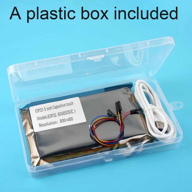 Alt view image 6 of 6 - DIYmalls 5.0 inch ESP32-S3 IPS Display Capacitive Touch Screen LCD 800x480 | DIYmalls 5 inch ESP32-S3 IPS Display ESP32-8048S050C_I TFT LCD Module 800x480 Capacitive Touch Screen Development Board