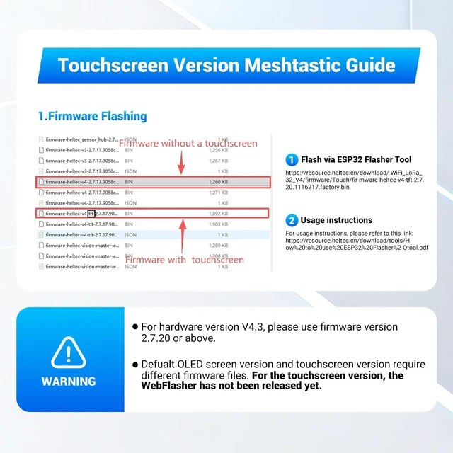 Alt view image 7 of 7 - Heltec V4 ESP32 LoRa Board with GPS, 2800mAh Battery, Touch Screen Case, ESP32-S3 SX1262 Long Range Wireless Module Compatible with Meshtastic Firmware for IoT Projects