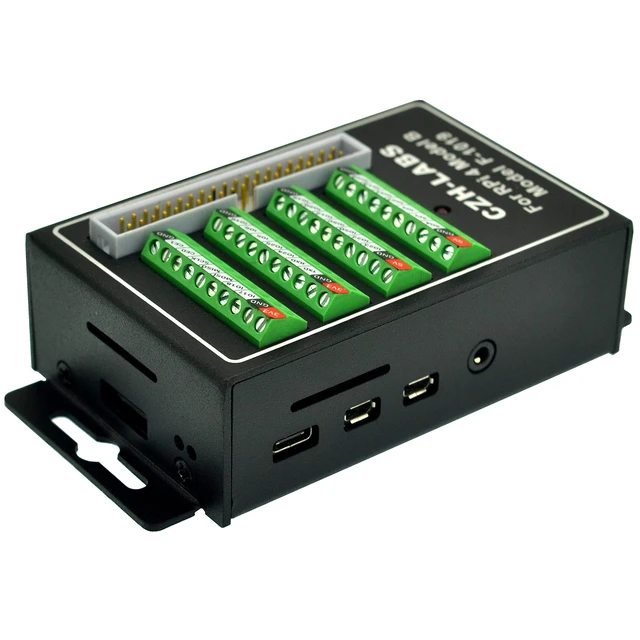 Alt view image 4 of 7 - RPi Screw Terminal Block Breakout Module with Aluminum Enclosure. for Raspberry Pi 4 Model B