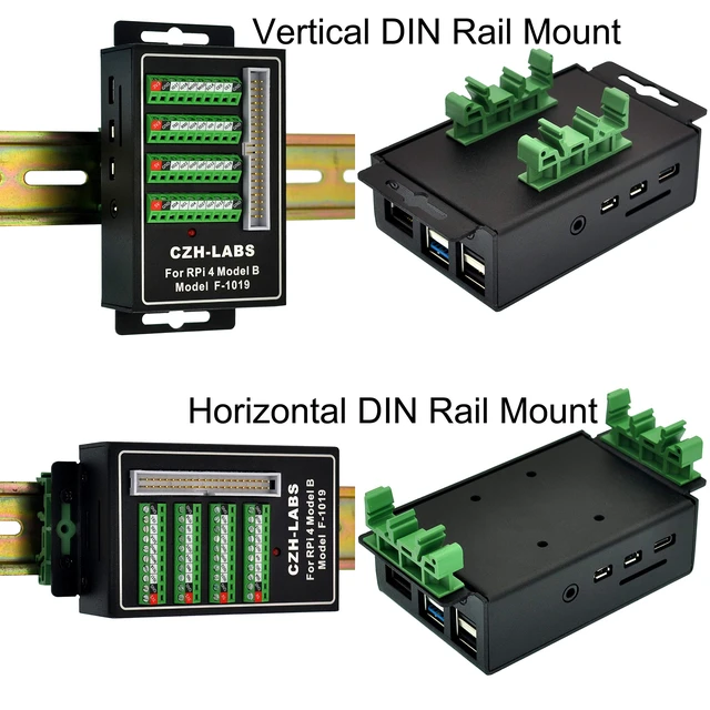 Alt view image 5 of 7 - RPi Screw Terminal Block Breakout Module with Aluminum Enclosure. for Raspberry Pi 4 Model B