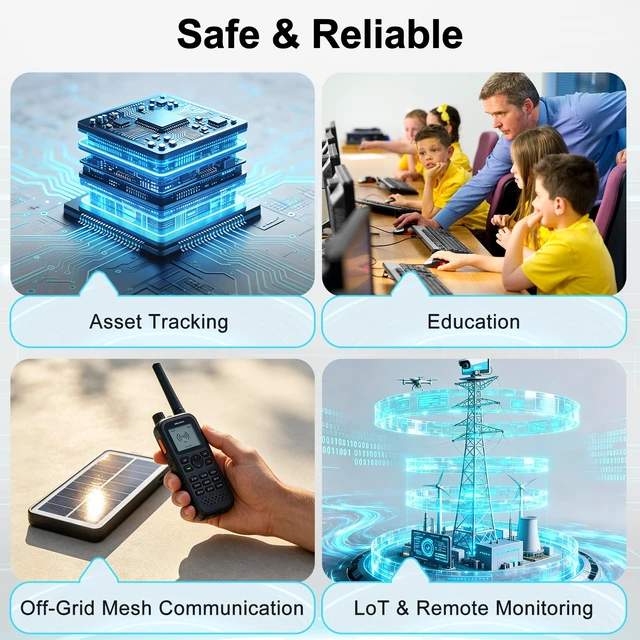 Alt view image 6 of 7 - Meshtastic LoRa GPS Tracker ESP32-S3 Wireless Tracker V2 Development Board | ESP32-S3 SX1262 UC6580 GNSS GPS Module Mesh Node with 915MHz LoRa Antenna for Tracking Communication