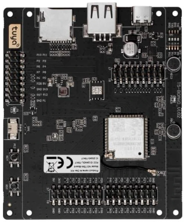 Main image of T5AI-Board Voice AI Development Kit WiFi 2.4GHz + BLE 5.4, 3.5" TFT Display & DVP Camera Support, 2 MIC + 1 Speaker, 56 GPIOs, ARMv8-M MCU for Smart Home & IoT Projects