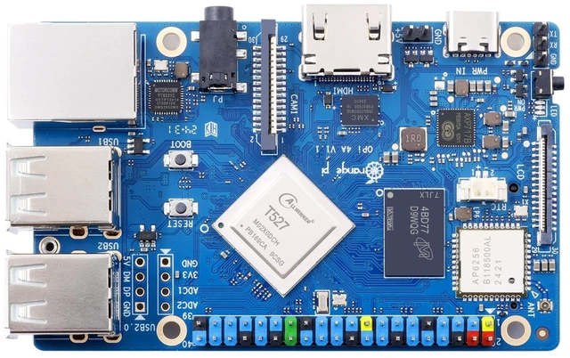 Main image of Orange Pi 4A 2GB/4GB Allwinner T527 with RISC-V Coprocessor Single Board Computer with eMMC Socket, Support WiFi 5/BT5.0, Development Board Run Ubuntu/Debian/Android 13 (4GB)