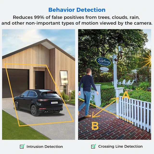 Alt view image 5 of 7 - Hiseeu 5MP PoE Wired Security Camera with 121° Wide Angle | for Home Security, Human/Vehicle Detection,2-Way Audio,IP67 Waterproof, Color Night Vision, Remote Access, No Monthly Fee