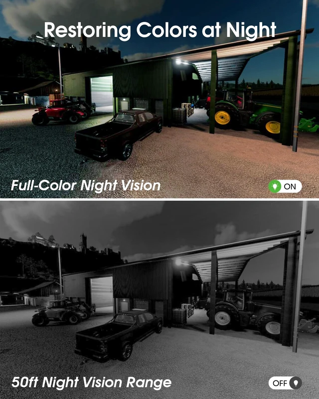Alt view image 7 of 7 - ARCCTV 4G LTE Cellular Security Camera Outdoor Wireless | No WiFi, SIM Card Included, SIM Data Plan (Subscription Required), 4MP Color Night Vision, 360° Pan-Tilt, Local/Cloud Storage