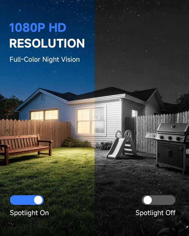 Alt view image 2 of 6 - Noorio Solar Security Camera Outdoor, 1080P Wireless Camera, Dual WiFi | 5G&2.4G WiFi, Battery Powered, AI Human Detection, Local Storage/Cloud Storage, Color Night Vision, SD200