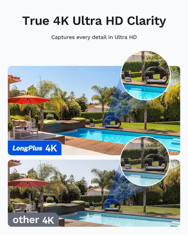 Alt view image 3 of 7 - LongPlus 2K Dual Lens Outdoor Security Wireless Camera,Pan Tilt 24/7,WiFi 6 | 4MP dual lens, Auto Tracking, Motion/Person/Vehicle Detection, Siren Alarm, Two-Way Audio, Color Night Vision 65ft