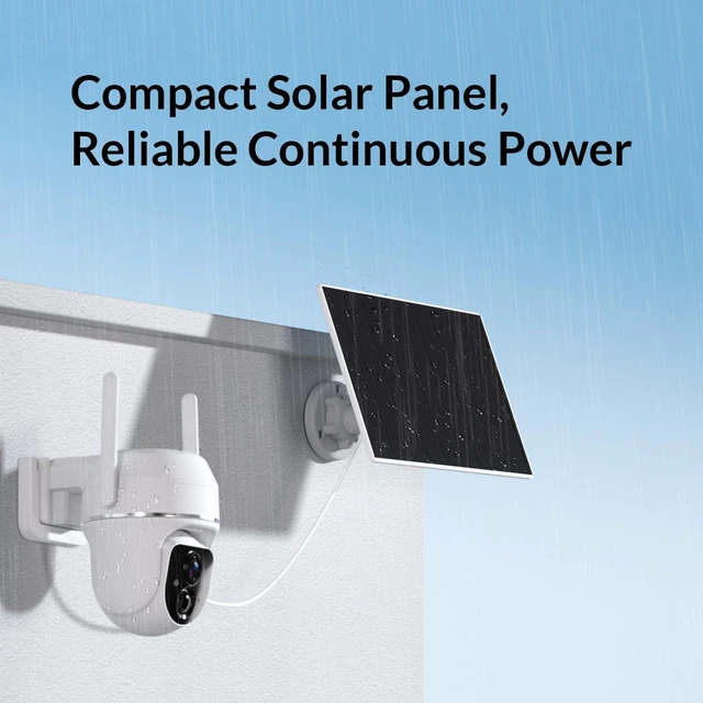 Alt view image 3 of 7 - Vicohome Security Camera Outdoor, 2K Solar Wireless 355° PTZ Cameras | Solar&Battery Powered, PIR Motion Detection, 2.4G WiFi, Full-Color Night Vision, IP65 Waterproof, Cloud&SD Card Storage