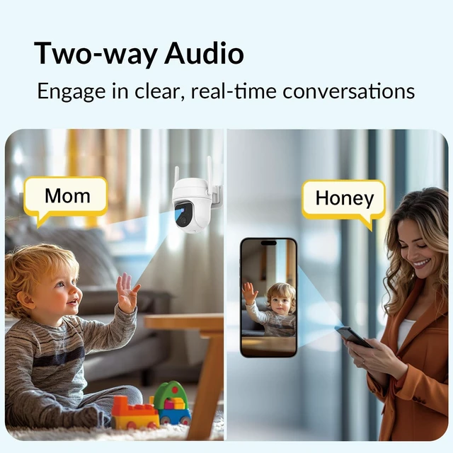 Alt view image 7 of 7 - Vicohome Security Camera Outdoor, 2K Solar Wireless 355° PTZ Cameras | Solar&Battery Powered, PIR Motion Detection, 2.4G WiFi, Full-Color Night Vision, IP65 Waterproof, Cloud&SD Card Storage