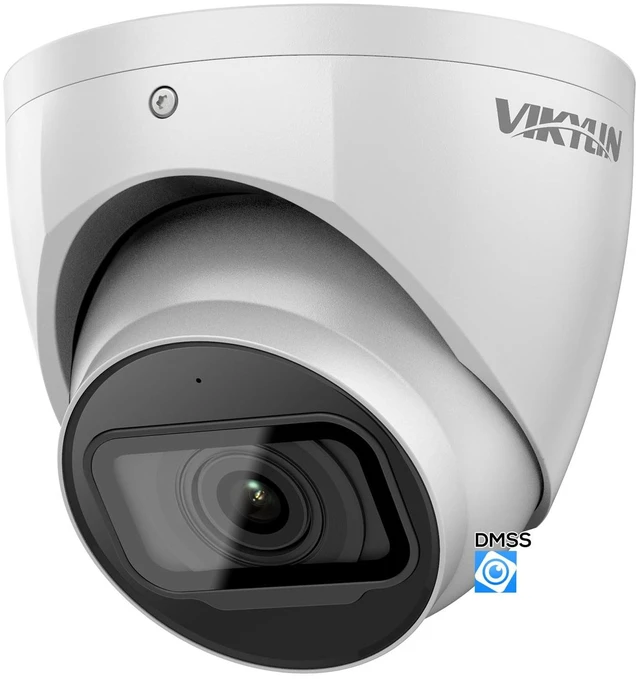 Main image of VIKYLIN 4MP PoE IP Camera,DMSS/SmartPss Lite,Starlight 0.006Lux@F1.6 | Dome/Turret Security Camera with IVS,2.8mm Lens 164ft IR Night Vision, Built-in Mic, AI Human Vehicle Detection, IP67