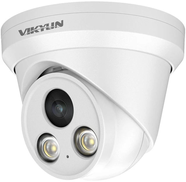 Main image of VIKYLIN 4K 8MP Full Color AI Turret IP PoE Camera with F1.0 Aperture | 98ft Color Night Vision,Built-in Mic, Human/Vehicle Detection,2.8mm Lens,H.265,IP67 Security IP Camera,NDAA Compliant