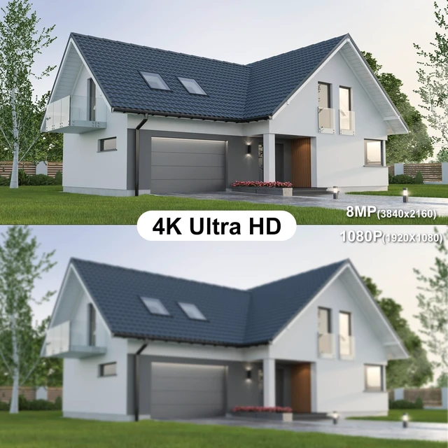 Alt view image 7 of 7 - UNILOOK 4K PoE Security Camera, 8MP Turret IP Camera Outdoor Indoor Wired | 100ft Smart Color Night Vision, Human/Vehicle Detection, IP66 Built-in Audio, @20fps, Wide Angle, Metal Housing, NDAA