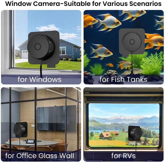 Alt view image 5 of 7 - 2 PackWindow Camera, 2K 3MP WiFi Dome Cameras for Home Security for Indoor & Outdoor Monitoring, with Full Color Starlight Night Vision, AI Human/Motion Detection, Easy Install, 24/7 Recording