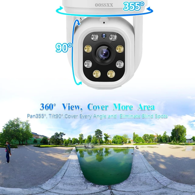 Alt view image 4 of 7 - 5MP Wireless Camera PT for Security Camera System Outdoor Camera Extend | 2.7K HD, 2-Way Audio, 355°Pan/90°Tilt, Auto-Tracking, Dual Antennas, AI Human Detection, Free APP Remote Control