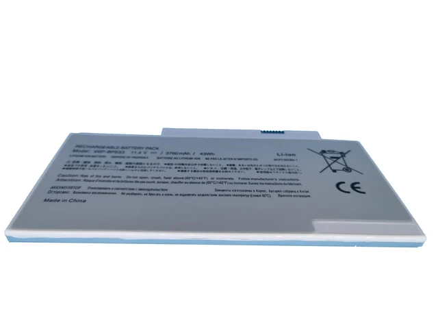Alt view image 6 of 7 - FLYRLB VGP-BPS33 Replacement Battery Compatible with Sony VAIO SVT-14 SVT-15 T14 T15 T14118CC Vaio SVT14126CXS, Vaio SVT14127CH, Vaio SVT141290X, Vaio SVT141A11L Ultrabook -11.4V 43Wh
