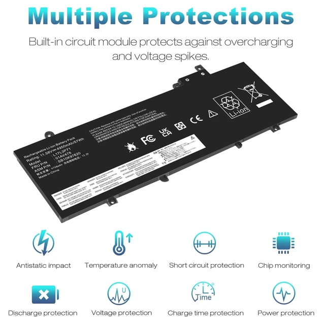 Alt view image 3 of 7 - ASUNCELL 1F22N Laptop Battery 15.2V 60Wh 3750mAh 4-Cell Compatible with Dell Alienware M15 M17 R1 G7 7590 7790 G5 5590-D2783W D2743B D2865B D2863W D2842W D2843W Series Notebook 0JJPFK 08622M XRGXX