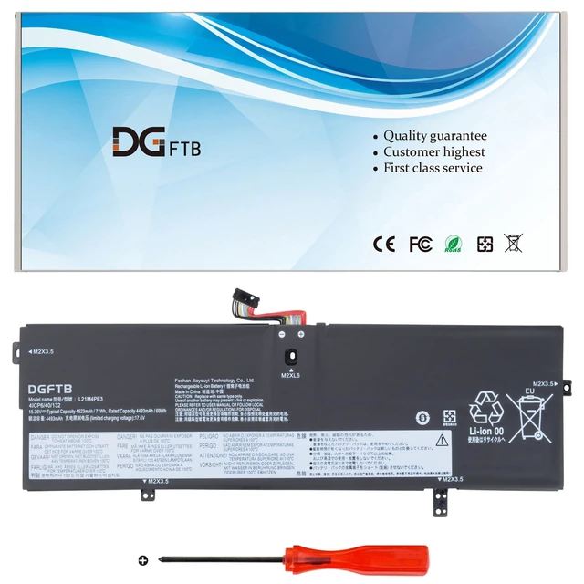 Main image of L21M4PE3 L21B4PE2 laptop battery for Lenovo IdeaPad Yoga 7 16IAP7 14IAL7 | 14ARB7 82QG 82QF Series L21L4PE0 SB11F38368 SB11F38373 SB11F38382 5B11F38367 5B11F38372 15.36V 71Wh/4623mAh