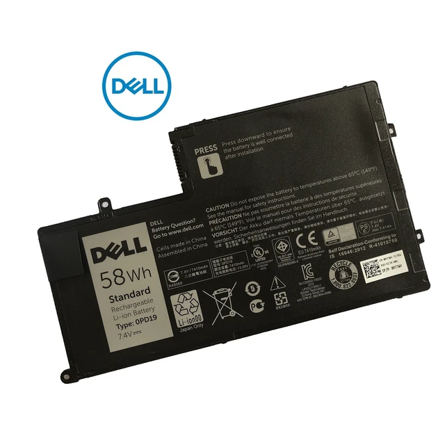 Alt view image 4 of 5 - DELL TRHFF 11.1V 43Wh 3-Cell Battery For DELL Inspiron 14 5442 14 5443 14 5445 14 5447 14 5448 14 5457 15 5542 15 5543 15 5545 15 5547 15 5548 15 5557 Latitude 3450 3550 P/N: 1V2F6 58DP4 5MD4V 86JK8