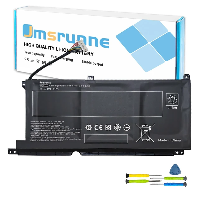 Main image of Jmsrunne PG03XL Battery for HP Pavilion Gaming 15-DK 15T-DK 15-EC 15-DK0XXX 15-DK0055NR 15T-DK200 15-EC0013DX 15-EC1073DX 15Z-EC200 16-A0032DX 16-A0035NR L48495-005 L48430-AC1 HSTNN-DB9G HSTNN-OB1I