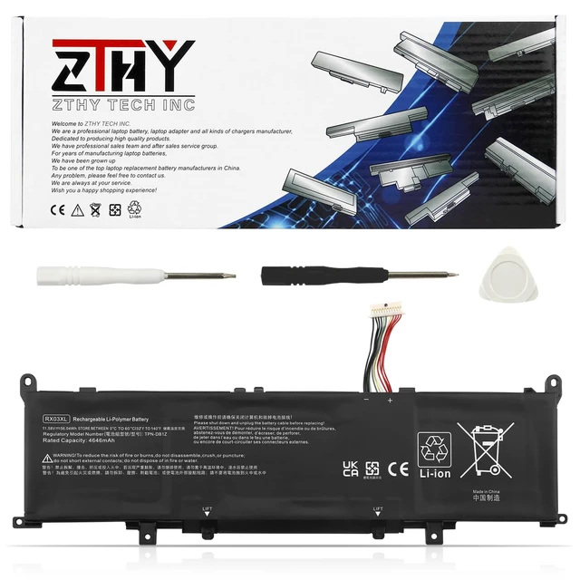Main image of RX03XL Laptop Battery Replacement for HP EliteBook 630 640 645 660 G11 | ProBook 440 445 460 465 G11 Series TPN-IB1C HSTNN-WB0H TPN-DB1Z N78704-005 N69453-CF1 N70706-005 N69452-171 RX03056XL 56.04Wh