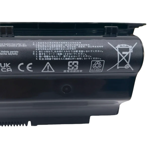 Alt view image 3 of 6 - FLYRLB A42-G75 Replacement Laptop Battery Compatible with ASUS G75V G75VM G75VW G75VX G75VM 3D G75VW 3D G75VX 3D 14.4V 5600mAh